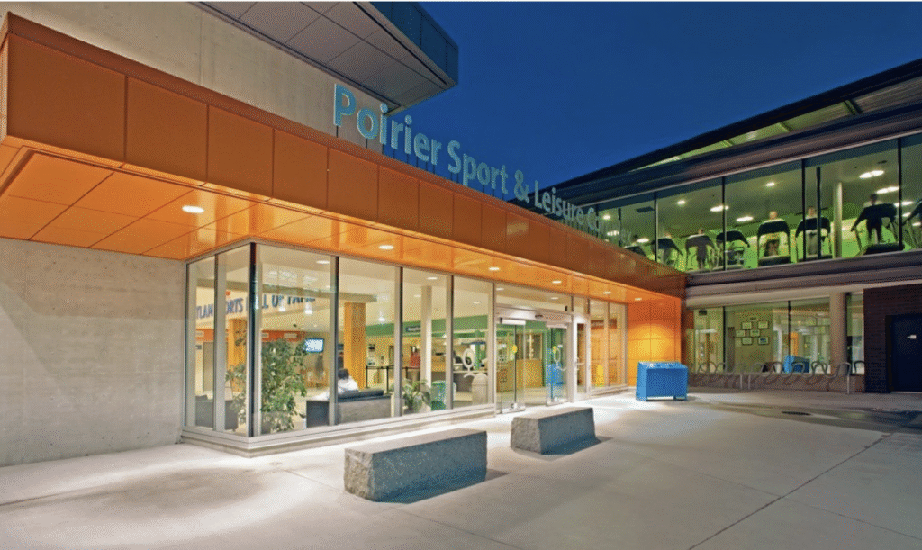 Športové centrum Poirier Sport & Leisure Centre, Coquitlam, Kanada