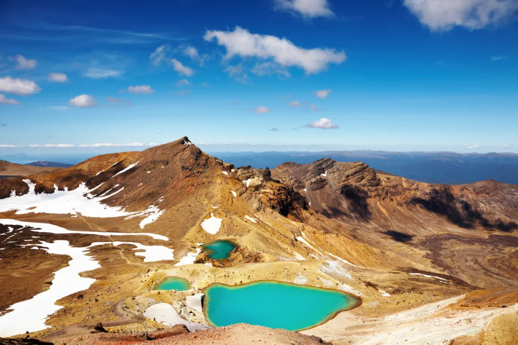 Sopečné jazerá v Tongariro, Nový Zéland