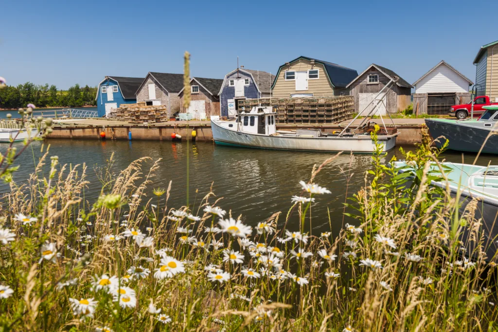 Rybársky prístav na Prince Edward Island, Kanada
