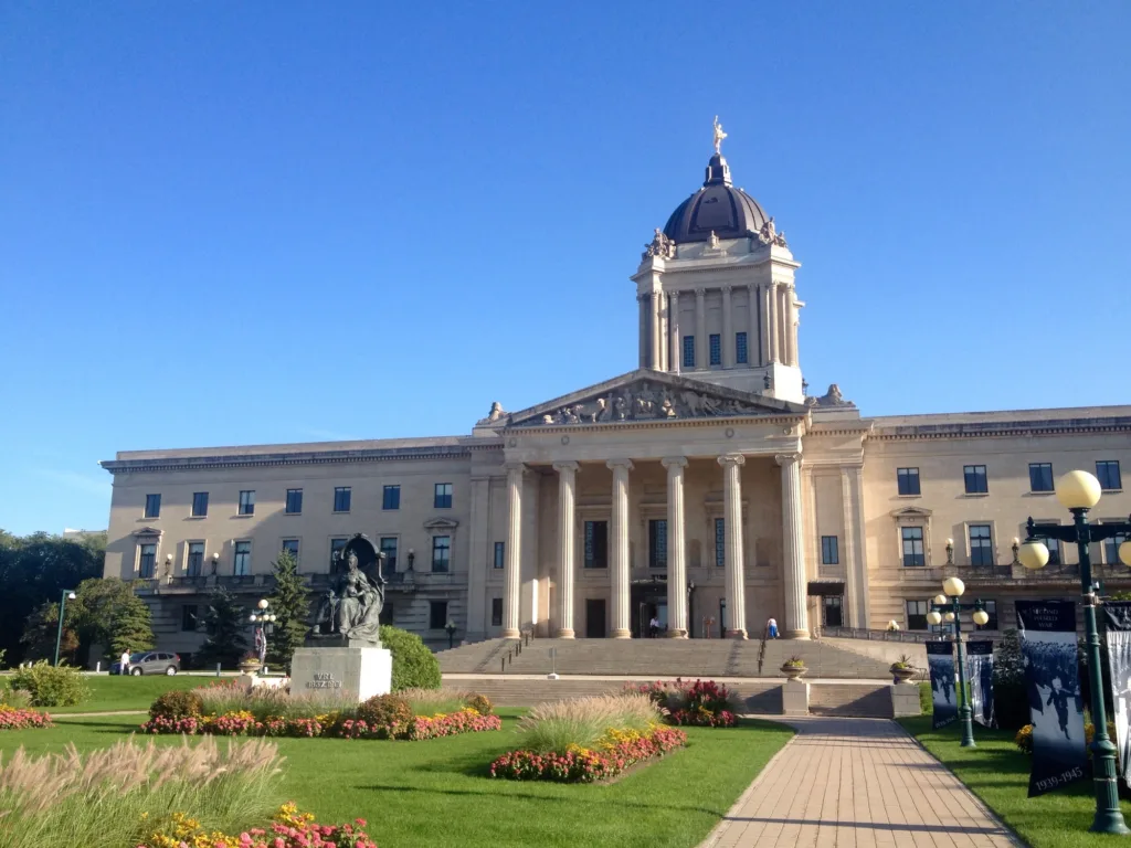 Budova parlamentu provincie Manitoba, Winnipeg, Kanada