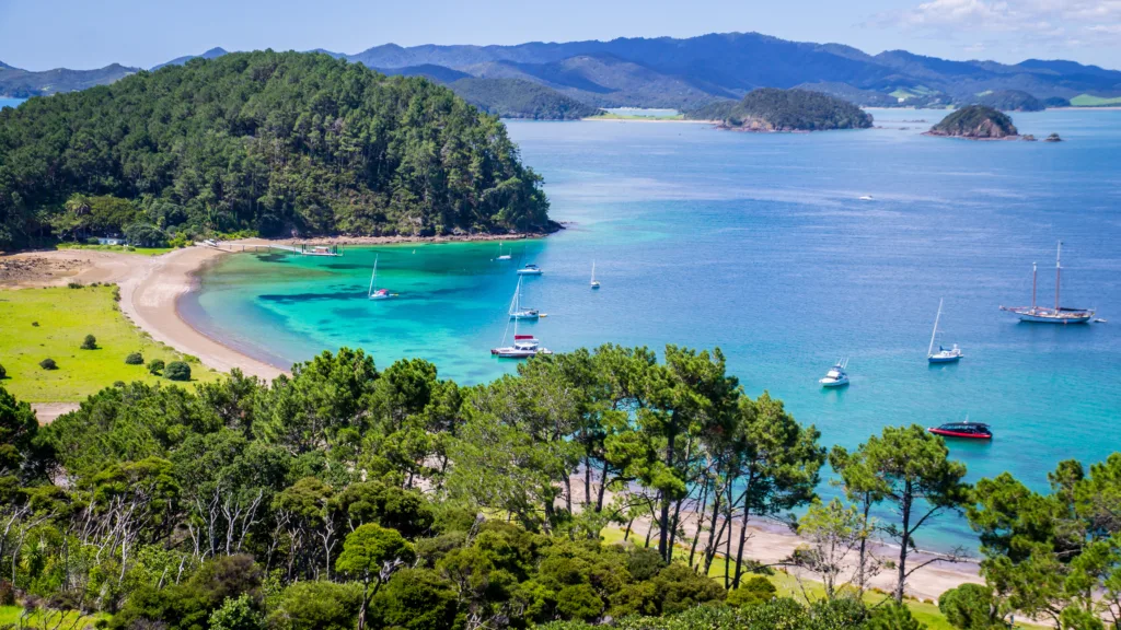 Bay of Islands pri Kerikeri, Nový Zéland