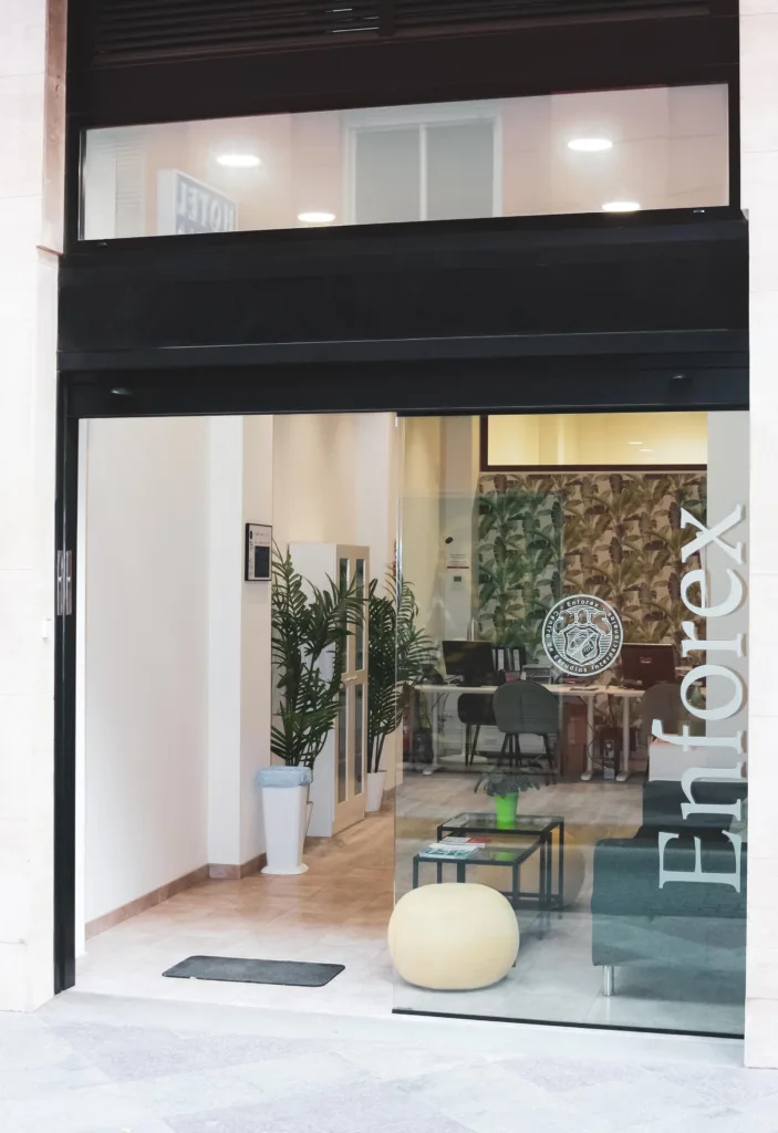 Vstup do školy z ulice, Enforex Alicante