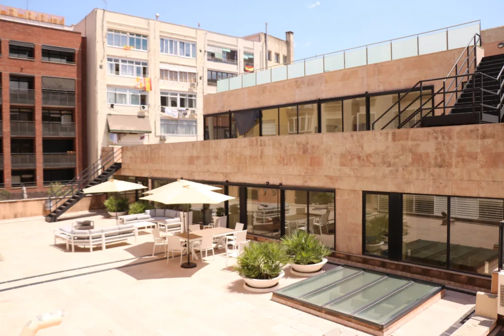Strešná terasa školy, Enforex Barcelona