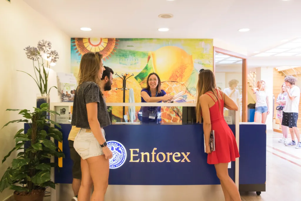 Recepcia školy, Enforex Barcelona