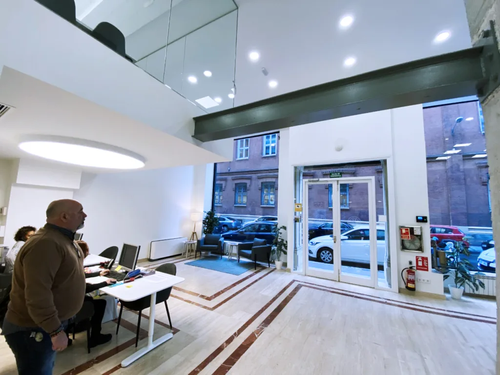 Recepcia pri vstupe do školy, Enforex Madrid